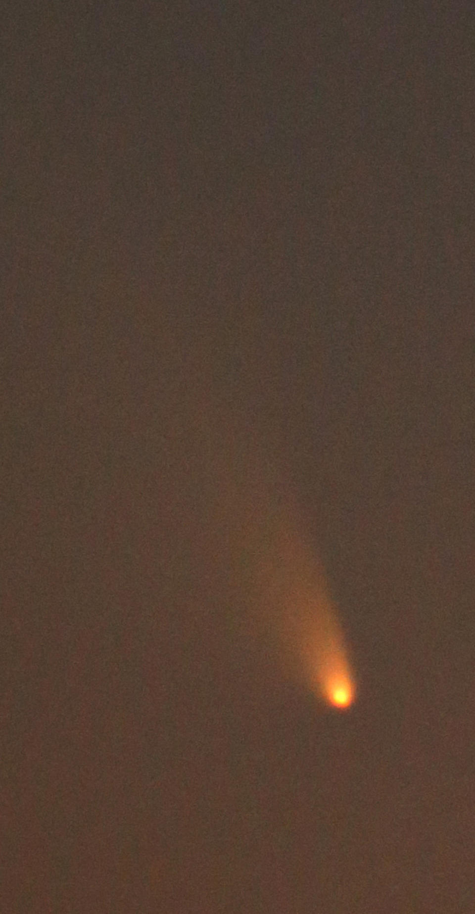 Comet Pan-STARRS is seen about 40 minutes after Sunset in the Western sky from Tyler, Texas on Tuesday, March 12, 2013. (AP Photo/Dr. Scott M. Lieberman)