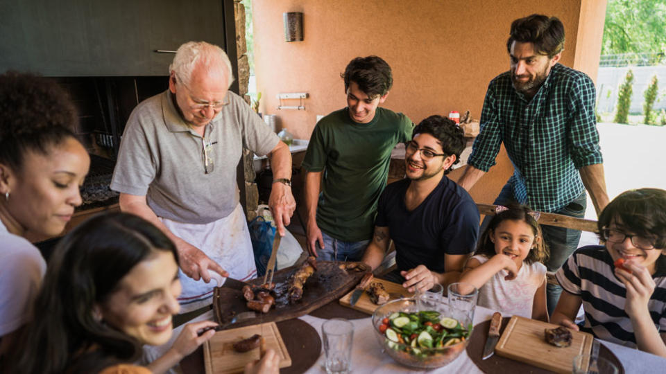 Una asado familiar