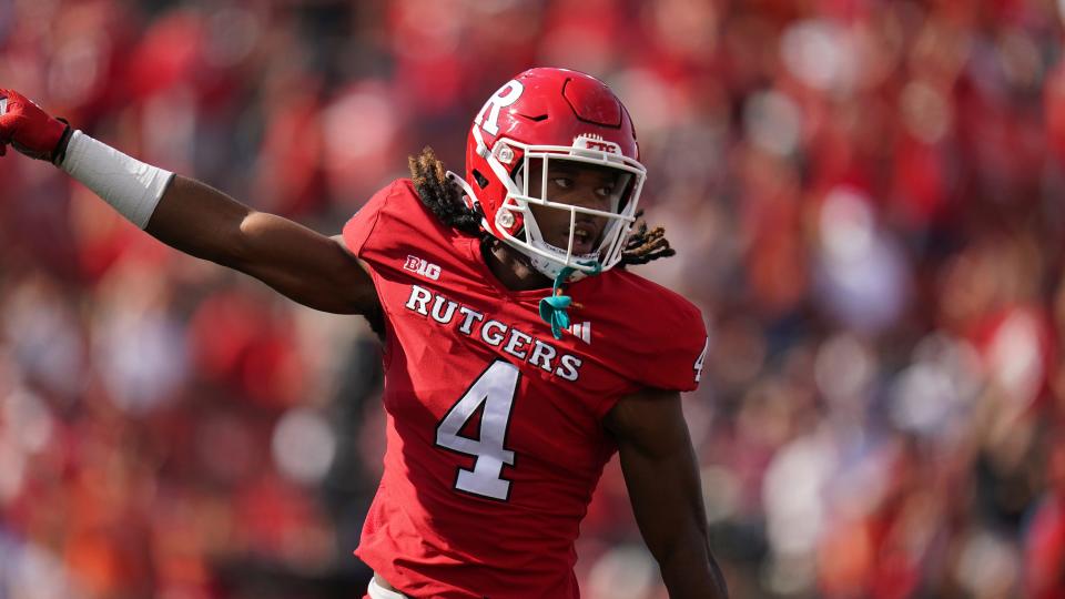 Rutgers safety Desmond Igbinosun has 35 tackles and a sack this season.