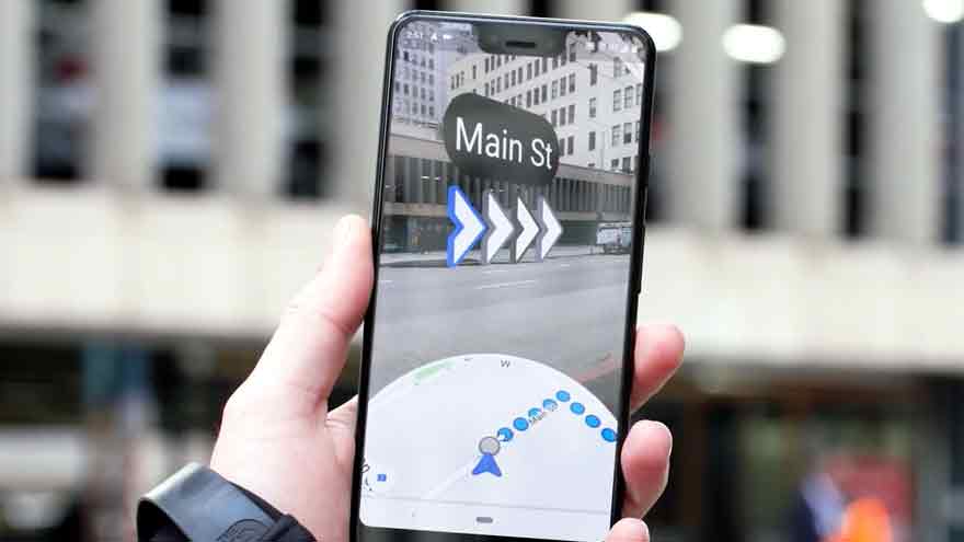 Google Maps ofrece guía con realidad aumentada.