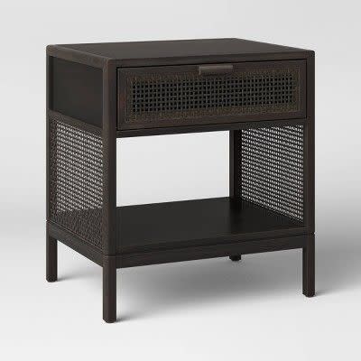 7) Minsmere Caned Accent Table with Drawer