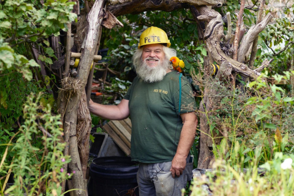 Pete the Pond has been ordered to clear out his garden by the local council in Eastbourne. (SWNS)