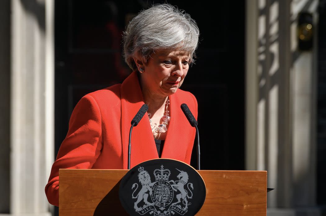 Theresa May last week announced she was quitting after failing to deliver Brexit (Getty)