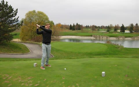 Colin at Fontana golf course