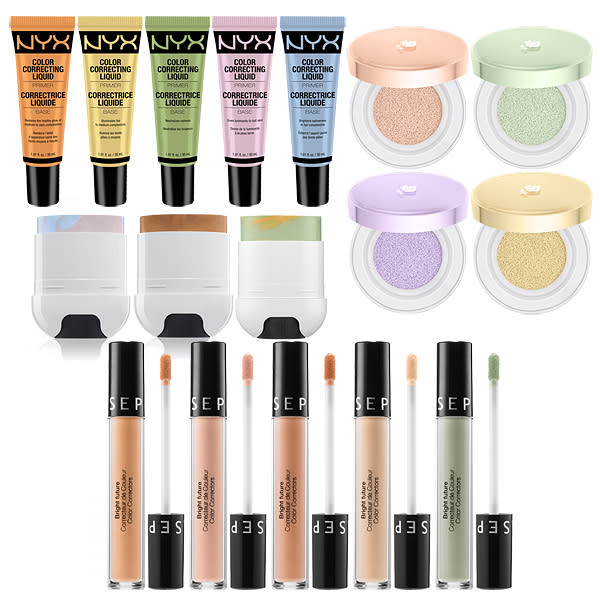 Color correcting concealers