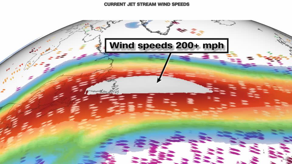 The jet stream is making planes go around 200mph faster than average. - CNN