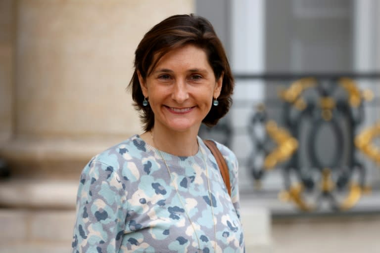 La ministra de Deportes y Juegos Olímpicos de Francia, Amélie Oudéa-Castéra, el 3 de julio de 2024 en el Palacio del Elíseo, en París (Ludovic Marin)