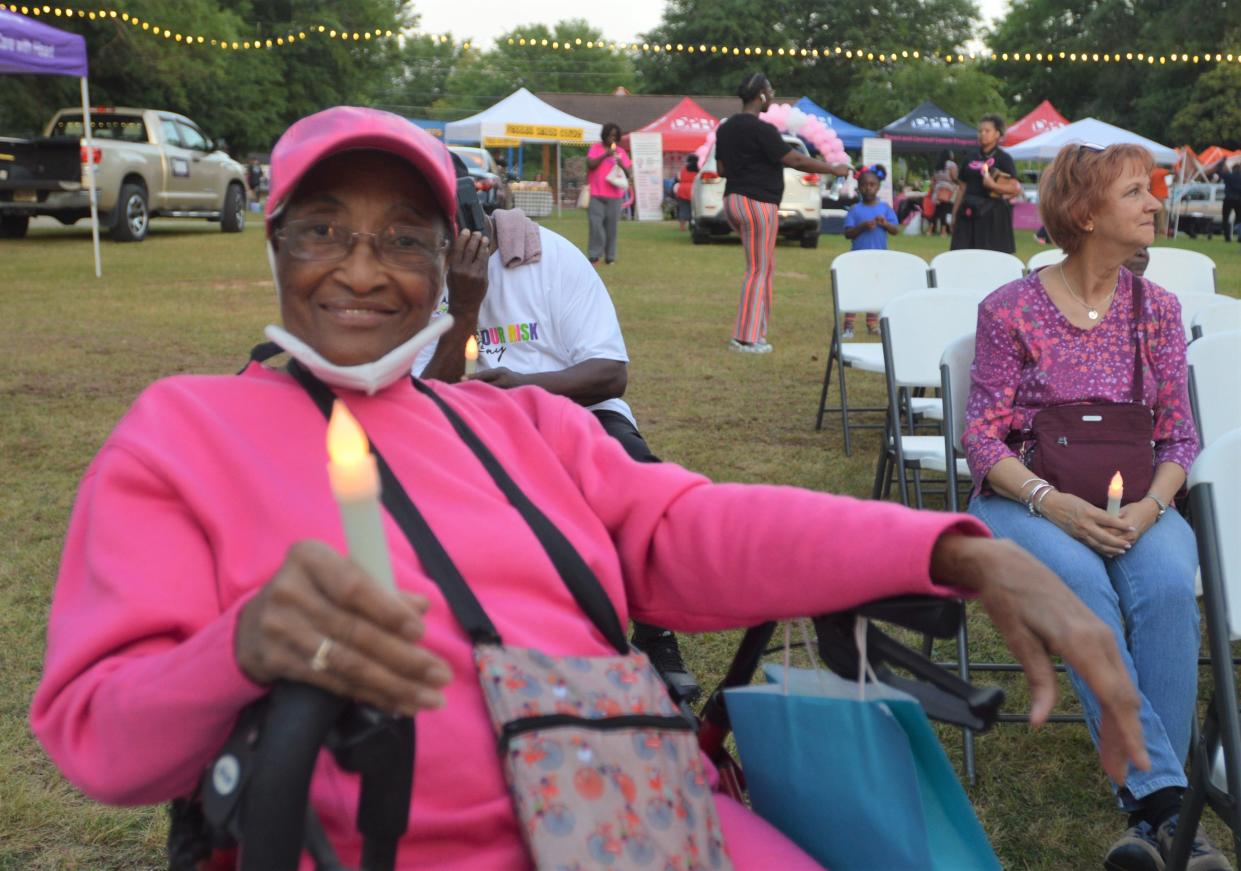 Annie Lewis Dixon, 83, of Louisville, said she was diagnosed with cancer this year and is currently going through treatments and was uplifted by the event recently held in Louisville.