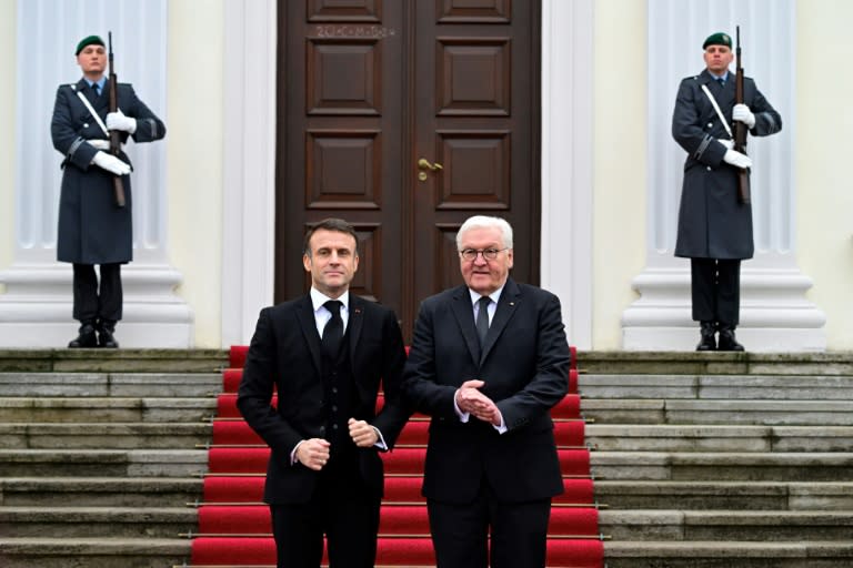 Frankreichs Präsident Emmanuel Macron kommt Ende Mai zu einem dreitägigen Staatsbesuch nach Deutschland. Er wird mit Bundespräsident Frank-Walter Steinmeier bei der Visite vom 26. bis zum 28. Mai mehrere Regionen Deutschland besuchen. (JOHN MACDOUGALL)