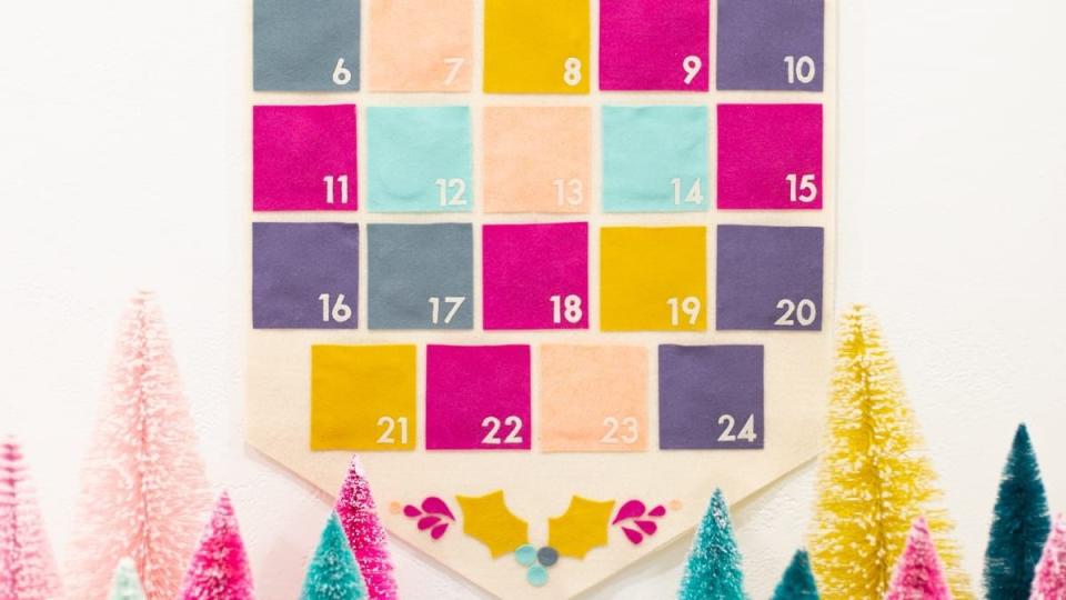 diy advent calendars felt