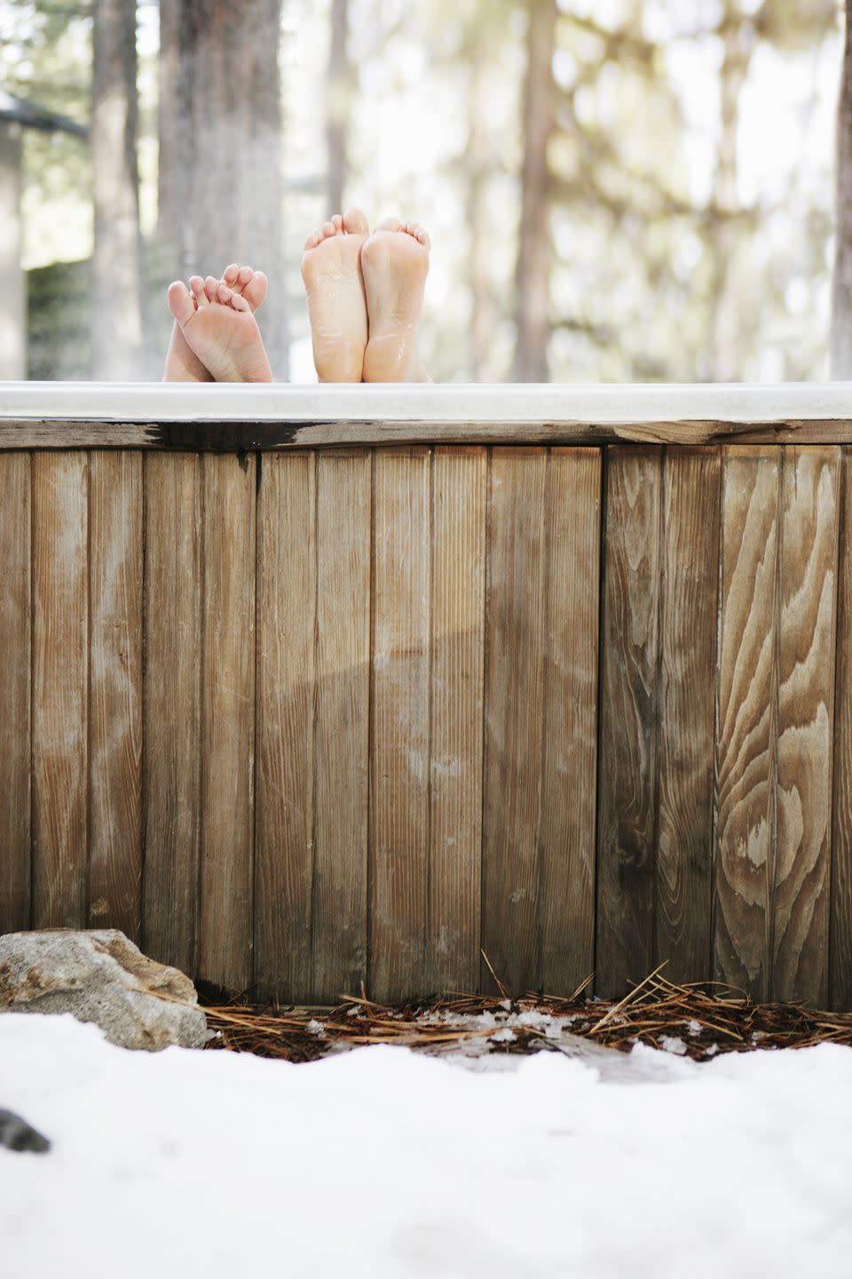 17) Soak in a hot tub.