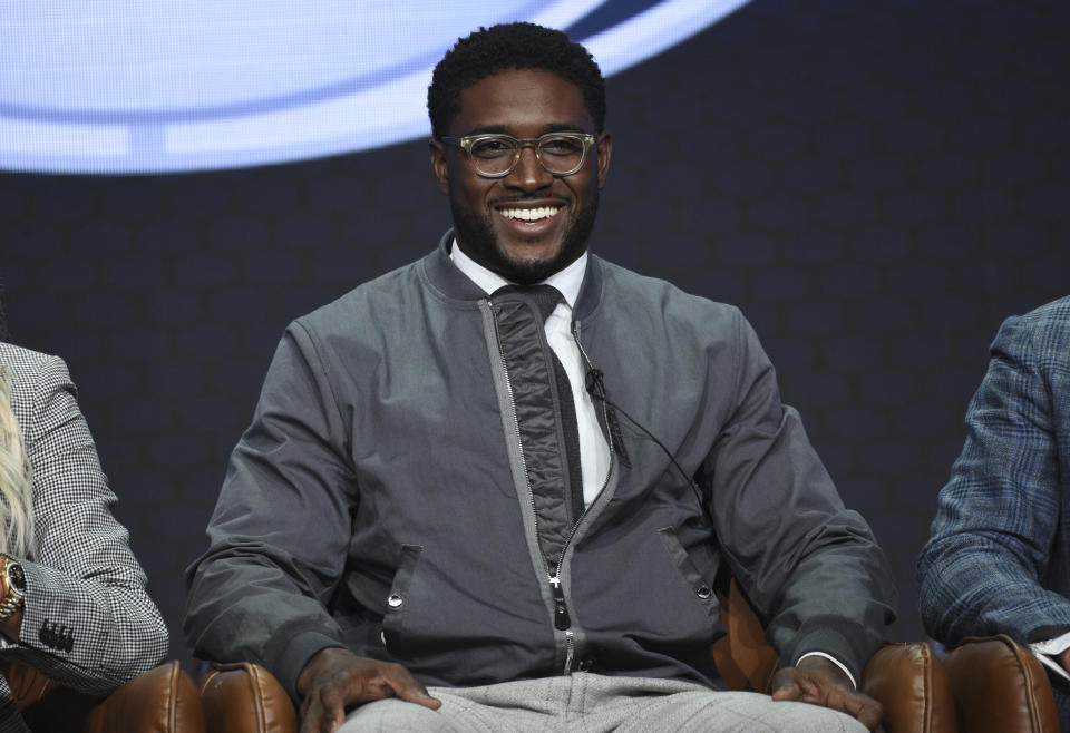 Reggie Bush participates in Fox Sports' "Rallying Fans for the Biggest Season in Sports" panel at the Television Critics Association Summer Press Tour on Wednesday, Aug. 7, 2019, in Beverly Hills, Calif. (Photo by Chris Pizzello/Invision/AP)