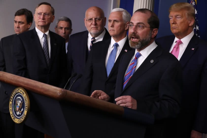 President Trump Holds Press Conference With CDC Officials On Coronavirus