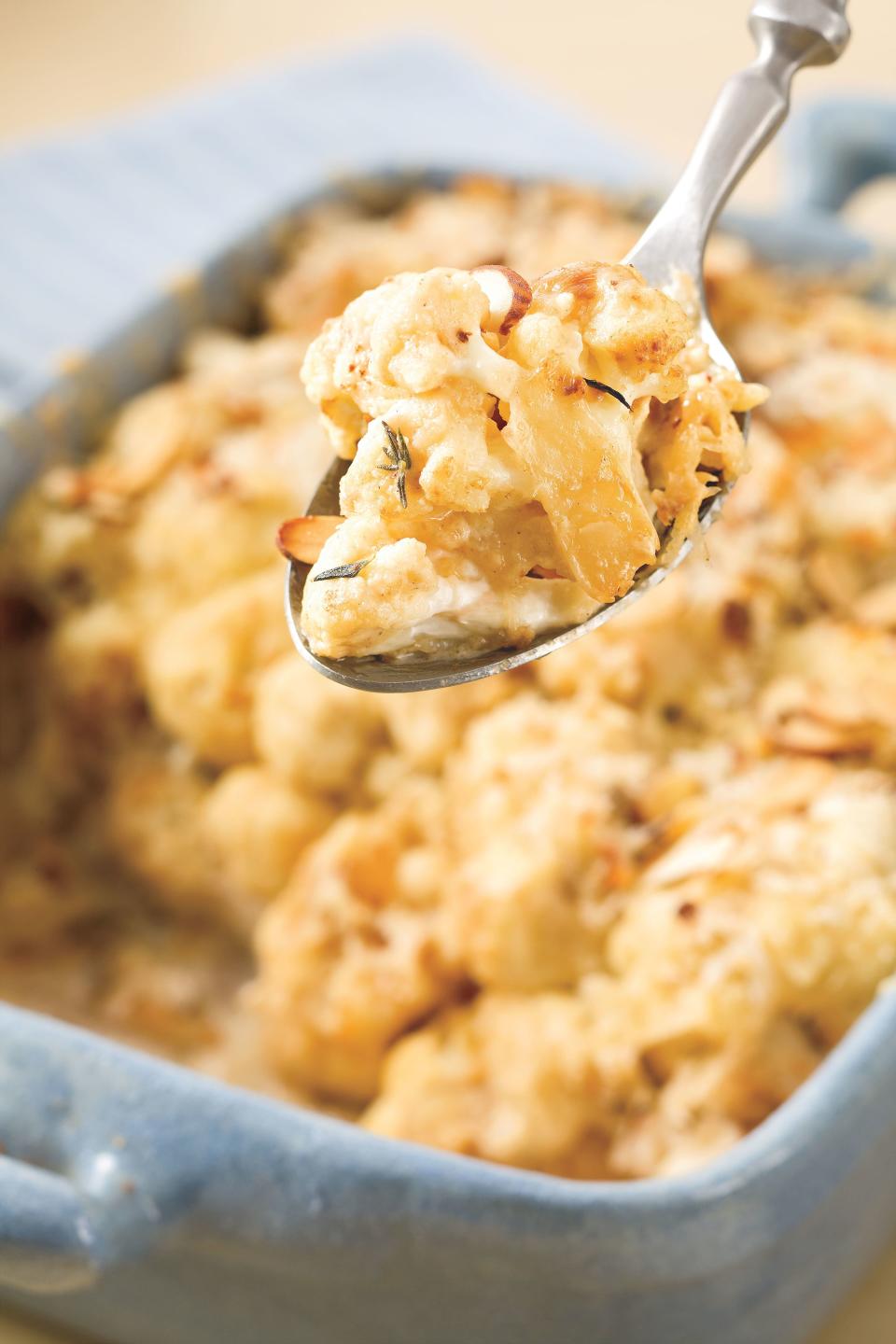 Cauliflower Gratin With Almond Crust