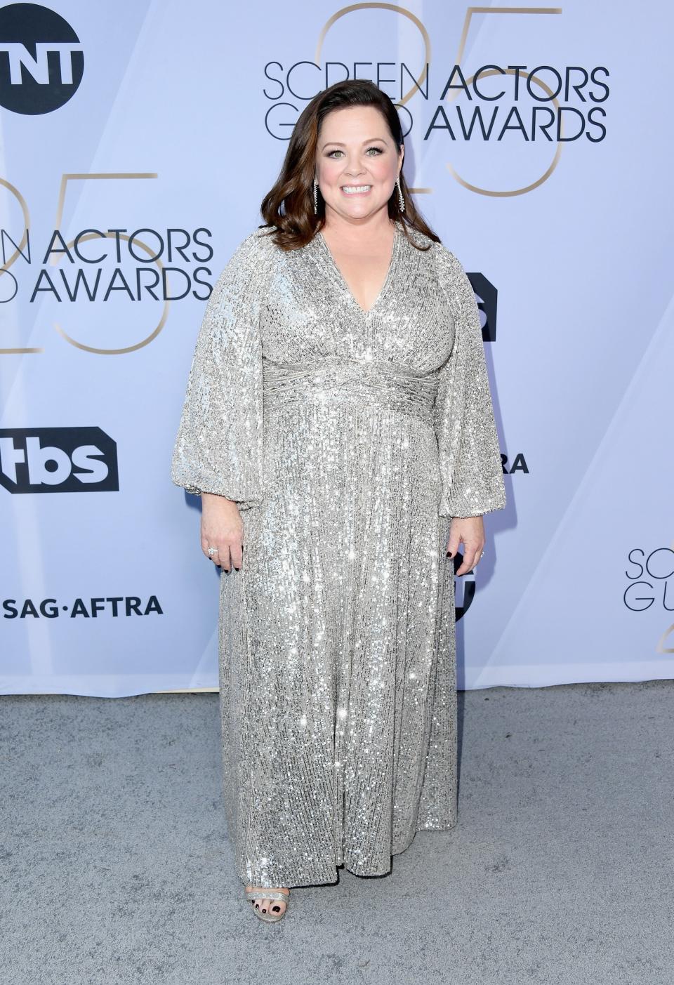 <h1 class="title">Melissa McCarthy in Sam Edelman shoes and Chopard jewelry</h1><cite class="credit">Photo: Getty Images</cite>