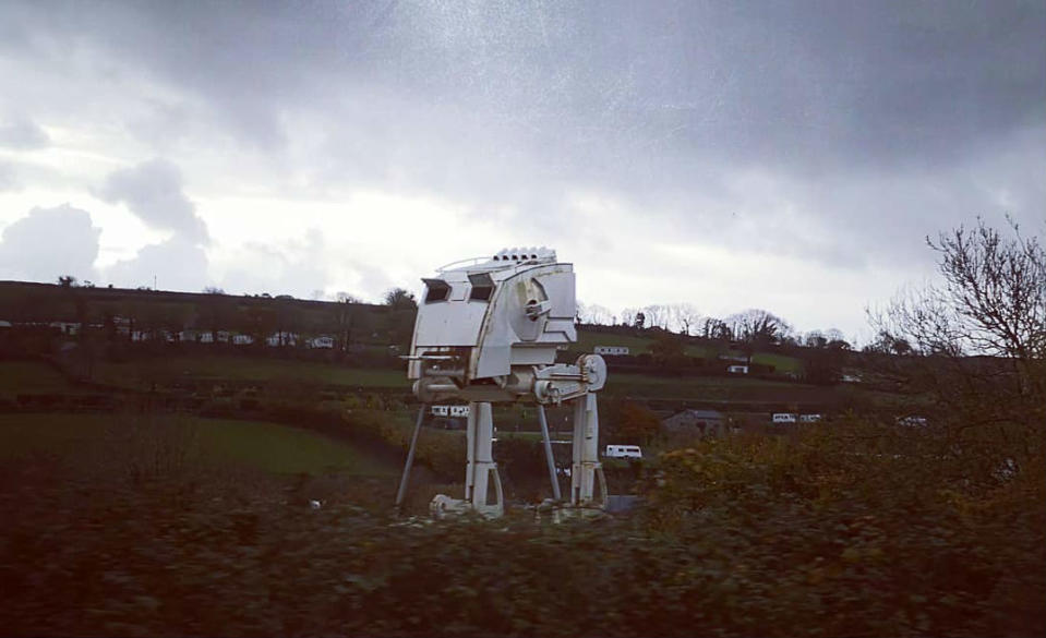 The AT-ST on the A38 (Credit: Instagram)