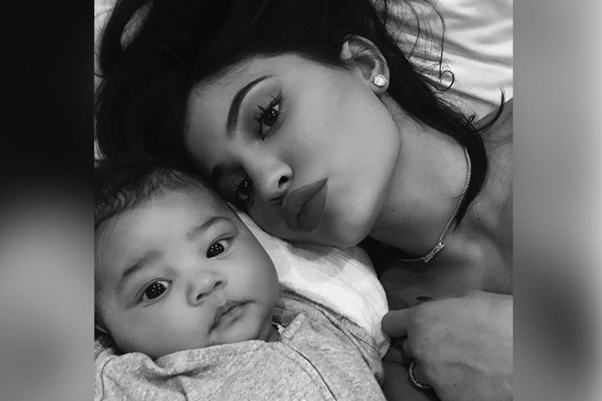 Kylie Jenner shared her first set of selfies with baby Stormi: Instagram/Kylie Jenner