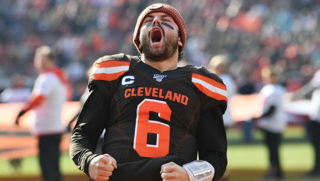 Baker Mayfield bought Carolina Panthers No. 6 from Johnny Hekker