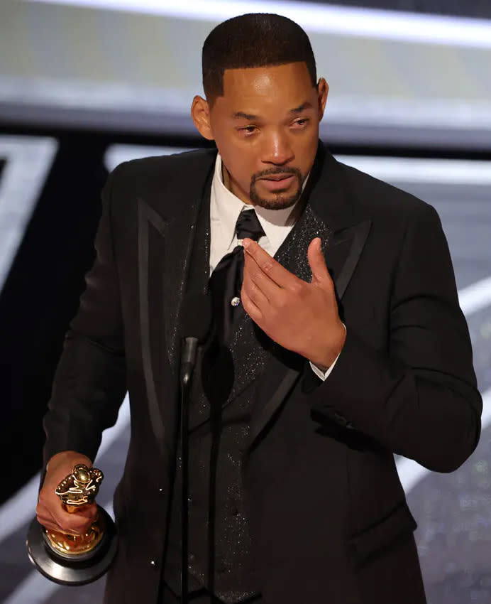 Will Smith, llorando en los Oscar