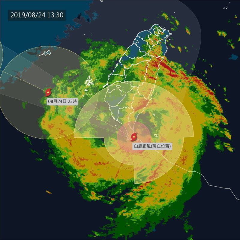 上一個登陸台灣的颱風，是3年前的白鹿輕颱。（圖／翻攝自 台灣颱風論壇｜天氣特急）