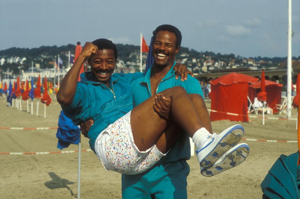 Townsend with Keenen Ivory Wayans in 1987