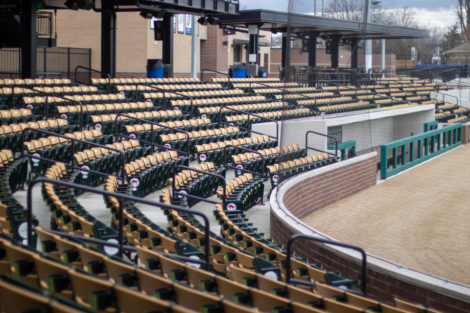 Photo of Loeb Stadium, April 07, 2022, in Lafayette.