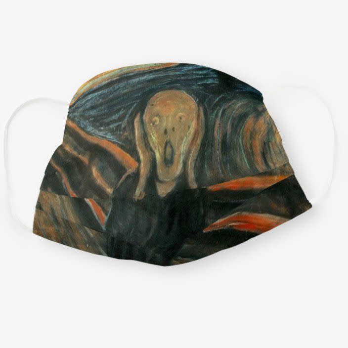 10) The Scream Munch Painting Cloth Face Mask