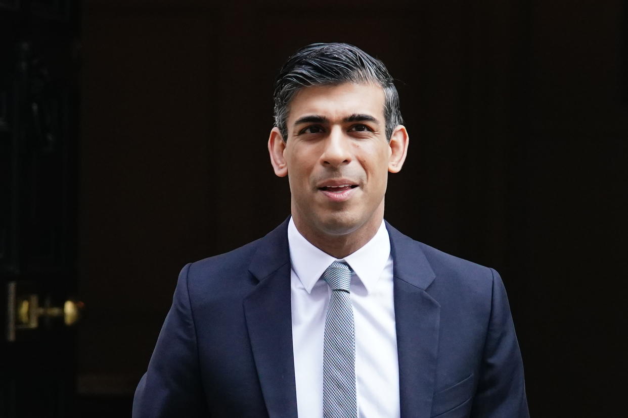 The FTSE 100 closed in the green as Rishi Sunak entered the race to become UK's next prime minister. Photo: Aaron Chown/PA 