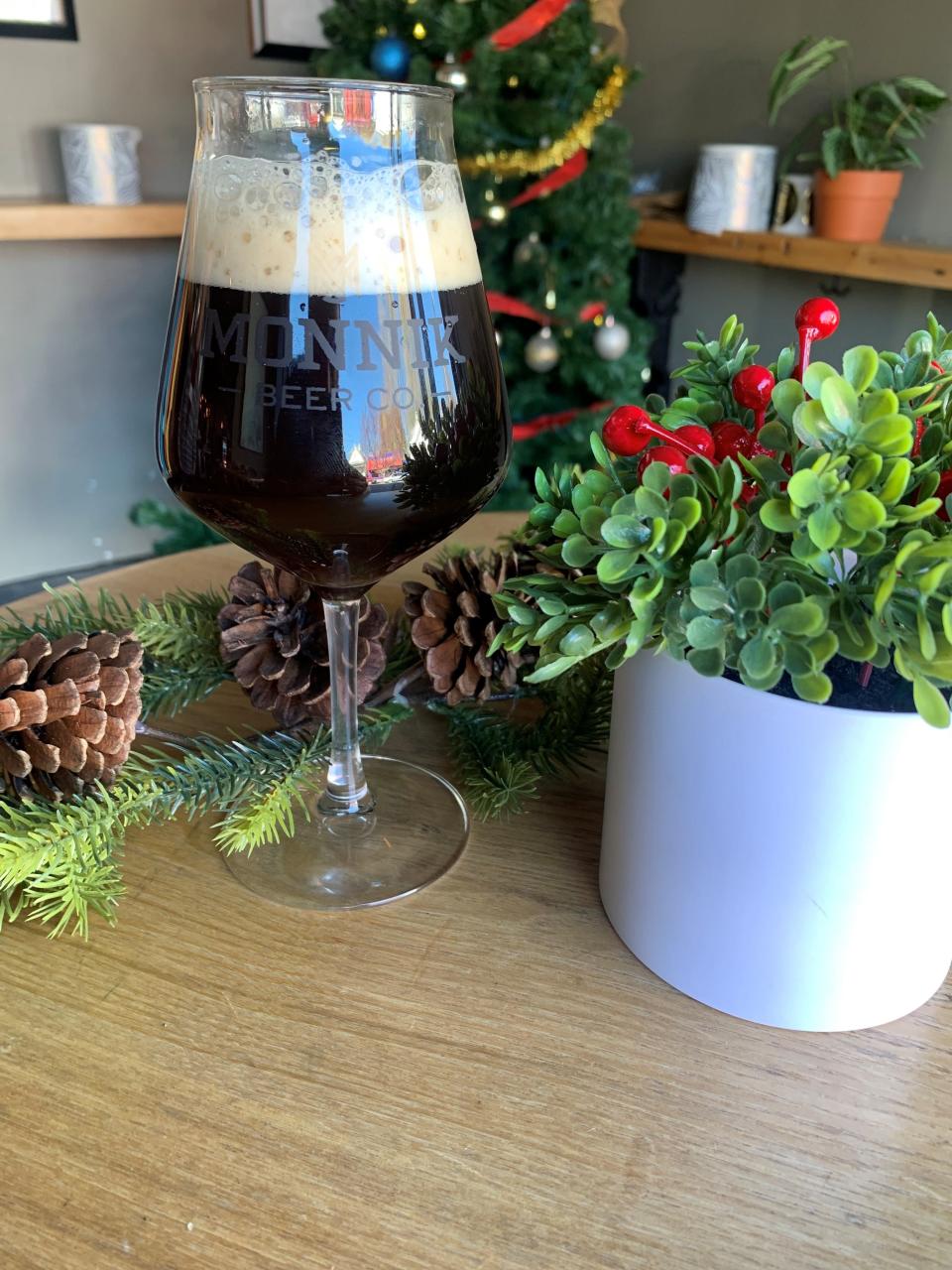 This year, Monnik Beer Company is treating customers to Ma’amoul, a dark farmhouse ale. It's inspired by a Turkish holiday cookie of the same name.