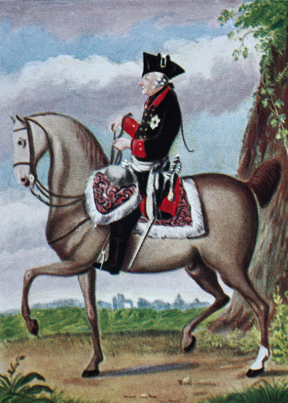 Frederick II, German: Friedrich, 24 January 1712 – 17 August 1786, was King of Prussia from 1740 until 1786, the longest reign of any Hohenzollern king,   /  Friedrich II., Deutscher: Friedrich, 24. Januar 1712 - 17. August 1786, war von 1740 bis 1786 König von Preußen, die längste Regierungszeit eines Hohenzollern-Königs, Historisch, digital improved reproduction of an original from the 19th century / digitale Reproduktion einer Originalvorlage aus dem 19. Jahrhundert. (Photo by: Bildagentur-online/Universal Images Group via Getty Images)