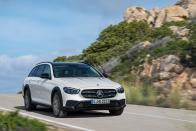 <p>Hiding behind phony SUV styling, the 2022 Mercedes-Benz E-class All-Terrain wagon combines the premium cabin of the <a href="https://www.caranddriver.com/mercedes-benz/e-class" rel="nofollow noopener" target="_blank" data-ylk="slk:E-class sedan;elm:context_link;itc:0;sec:content-canvas" class="link ">E-class sedan</a> with the added practicality of a larger cargo bay and a rear-facing third row of seats. A 362-hp turbocharged 3.0-liter inline-six uses a 48-volt hybrid system and all-wheel drive to provide snappy performance, and the All-Terrain's slightly raised adjustable air suspension gives it a touch more ground clearance than previous versions. This slightly rugged, luxury longroof formula isn't unique. In fact, the E-class All-Terrain has not one but two natural rivals—the <a href="https://www.caranddriver.com/audi/a6-allroad" rel="nofollow noopener" target="_blank" data-ylk="slk:Audi A6 Allroad;elm:context_link;itc:0;sec:content-canvas" class="link ">Audi A6 Allroad</a> and the <a href="https://www.caranddriver.com/volvo/v90-cross-country" rel="nofollow noopener" target="_blank" data-ylk="slk:Volvo V90 Cross Country;elm:context_link;itc:0;sec:content-canvas" class="link ">Volvo V90 Cross Country</a>—and all three are fighting for a piece of a very small niche. All three also appear on <a href="https://www.caranddriver.com/features/a38873223/2022-editors-choice/" rel="nofollow noopener" target="_blank" data-ylk="slk:our 2022 Editors' Choice list;elm:context_link;itc:0;sec:content-canvas" class="link ">our 2022 Editors' Choice list</a>.</p><p><a class="link " href="https://www.caranddriver.com/mercedes-benz/e-class-wagon" rel="nofollow noopener" target="_blank" data-ylk="slk:Review, Pricing, and Specs;elm:context_link;itc:0;sec:content-canvas">Review, Pricing, and Specs</a></p>