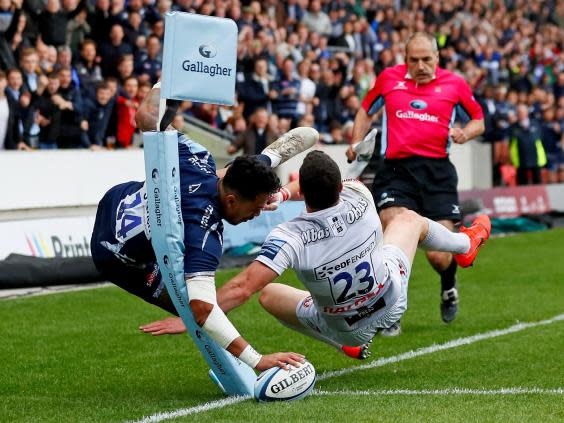 Denny Solomona's final weekend try proved one of the standout moments of the season (Action Images)