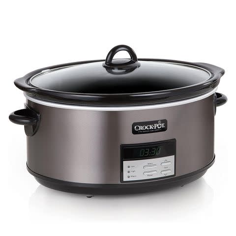 Crockpot 7-qt. Countdown Cook & Carry Slow Cooker, Black - Yahoo