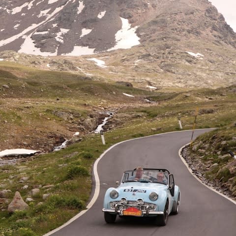 1960 Triumph TR3a - ownered by Andrew English - 2019 Liège-Brescia-Liège road rally - Credit: www.classicrallypress.co.uk