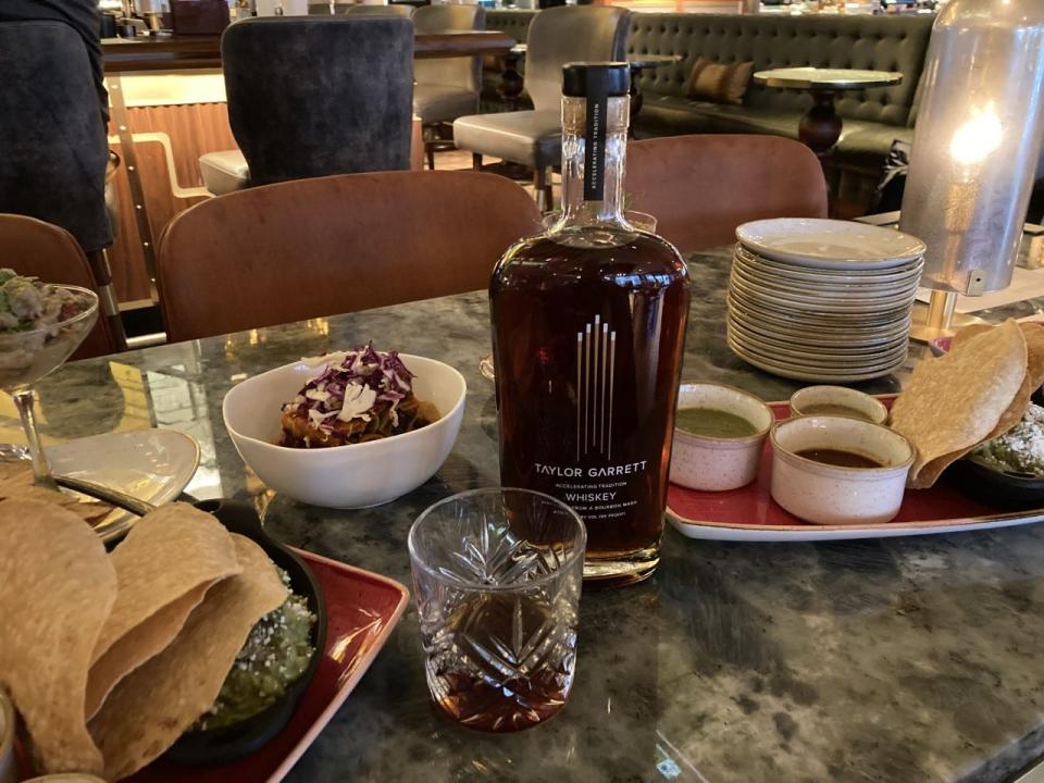 Taylor Garrett Whiskey, distilled by a former El Pasoan Scott Feuille, will be offered at Ambar Restaurante at the featured at the Plaza Hotel Pioneer Park.