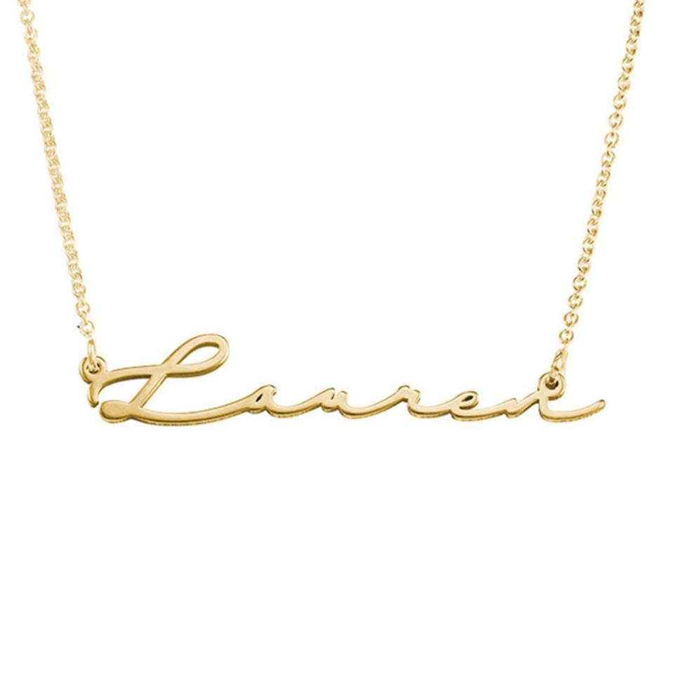 Signature Style Name Necklace in Gold Plating