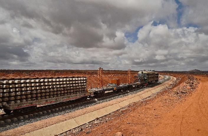 The leaders of Djibouti and Ethiopia will oversee the completion of a railway linking their two capitals on Thursday (AFP Photo/Carl De Souza)