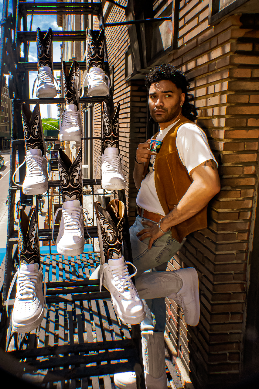 Andy Martinez Baes With Kicks Nike Air Force 1 Cowboy Boot Interview Sneaker Collection