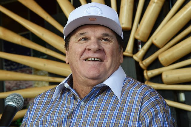 <p>Ethan Miller/Getty</p> Pete Rose on December 15, 2015 in Las Vegas, Nevada.