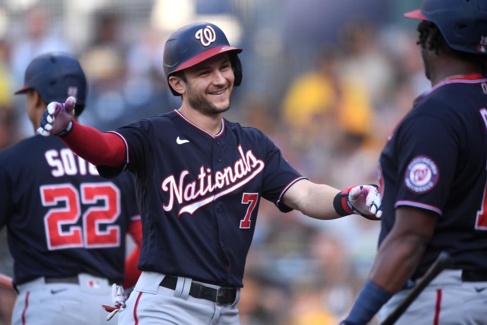 The Dodgers landed Trea Turner and Max Scherzer in a trade with the Nationals.