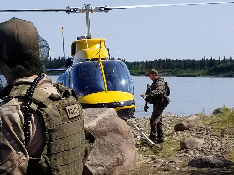 Royal Canadian Mounted Police (RCMP) continue their search for Kam McLeod and Bryer Schmegelsky, two teenage fugitives wanted in the murders of three people, near Gillam, Manitoba, Canada July 29, 2019. Picture taken July 29, 2019.  Manitoba RCMP/Handout via REUTERS. ATTENTION EDITORS - THIS IMAGE HAS BEEN SUPPLIED BY A THIRD PARTY.