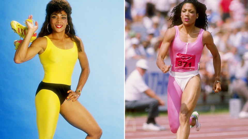 Florence Griffith Joyner, pictured here before her tragic death.
