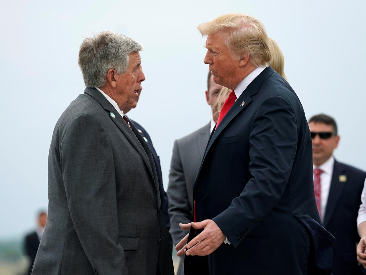 Mike Parson Donald Trump