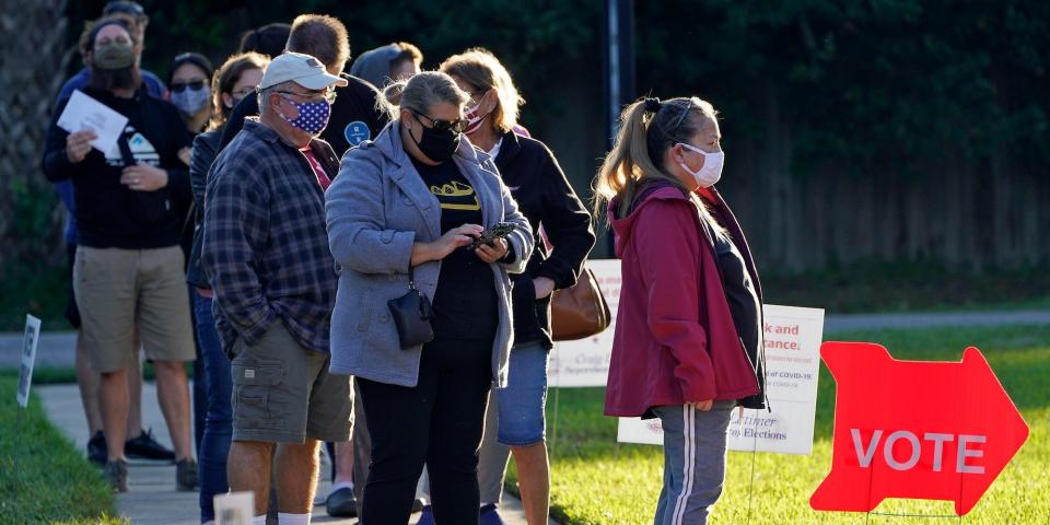 Florida voting line