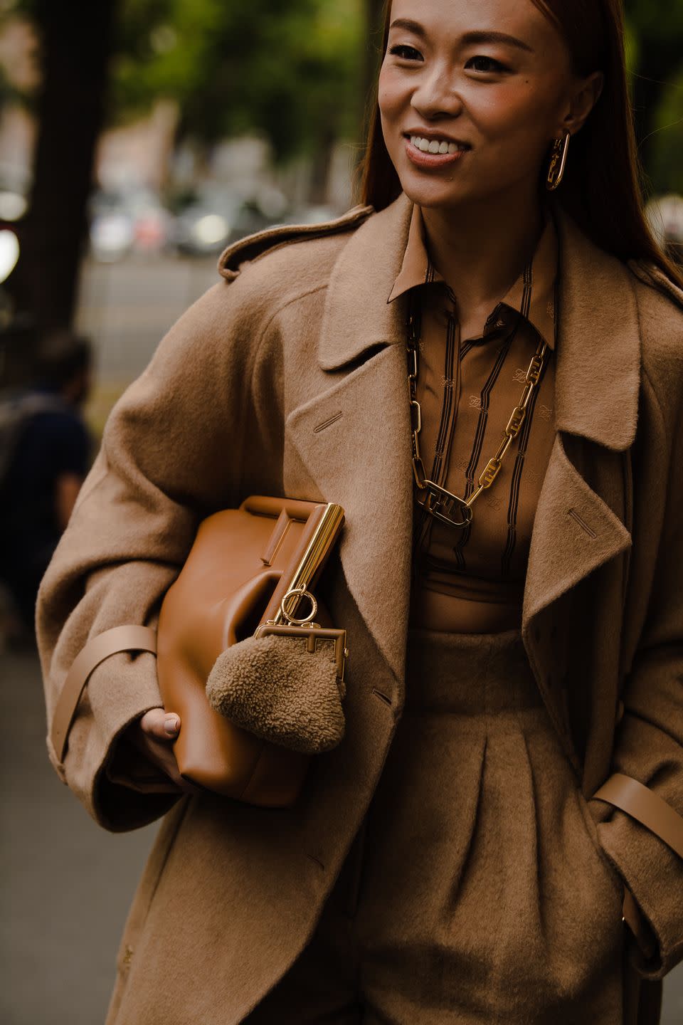 <p>This Fendi bag with a baby Fendi bag, though.</p>