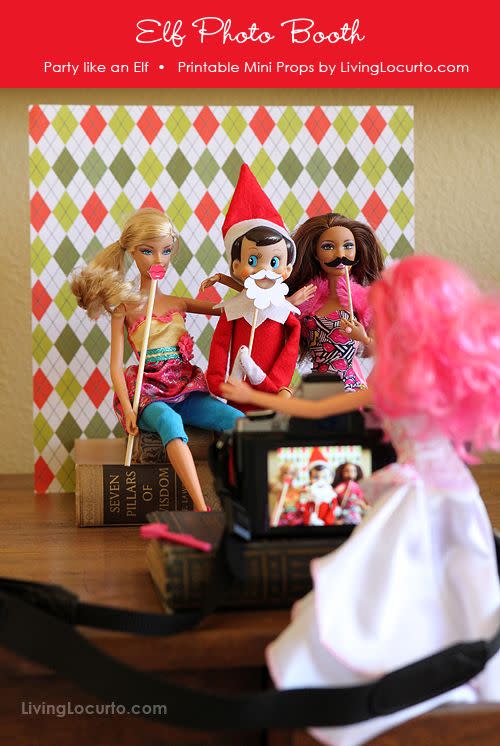 Elf on the Shelf Staging a Photo Shoot