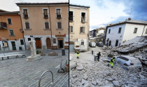 Plaza central de Amatrice