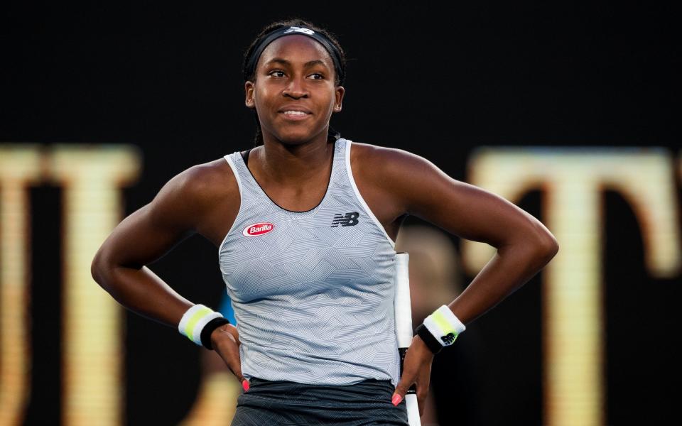 15-year-old Coco Gauff once again has shown what a star she is with the American moving into the fourth round in Australia  - Getty Images AsiaPac