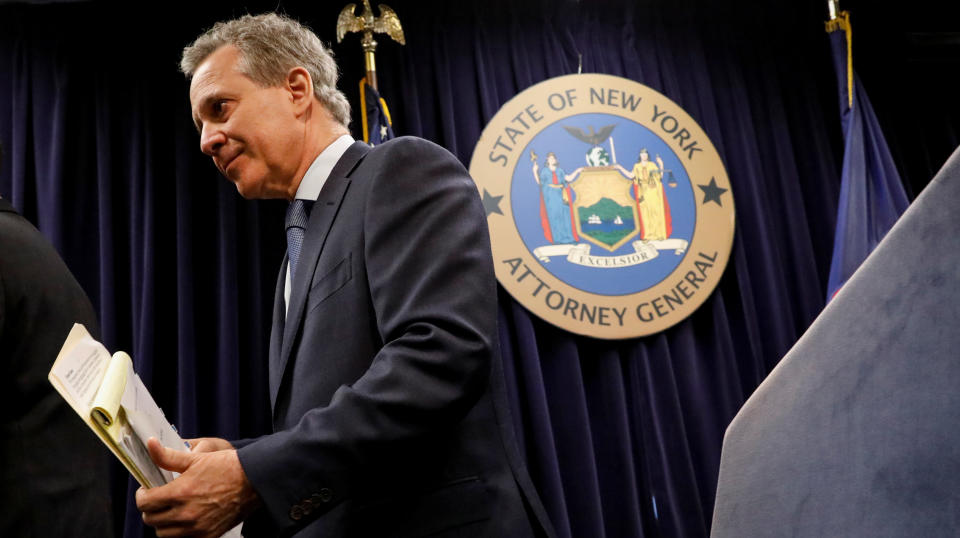 New York Attorney General Eric Schneiderman (D) announced his resignation on