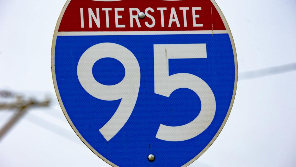 <div>A sign for Interstate 95 (I-95) in Philadelphia, Pennsylvania, US, on Thursday, June 15, 2023. A section of the highway, the longest north-south interstate on the East Coast, collapsed during a tanker-truck fire on Sunday. Photographer: Hannah Beier/Bloomberg via Getty Images</div>